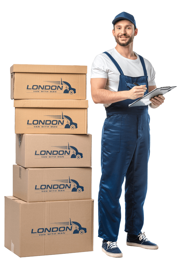 London van with a Man